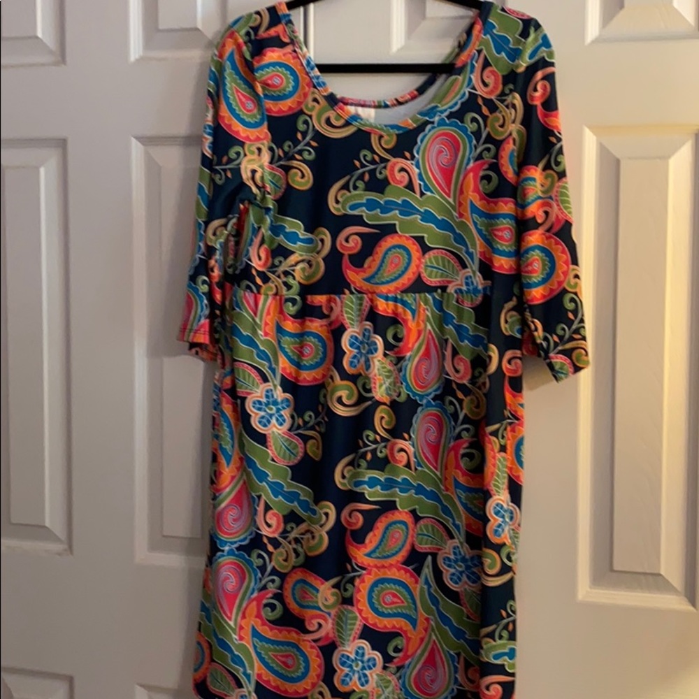 Ladies Lolly Wolly Doodle 3/4 sleeve dress